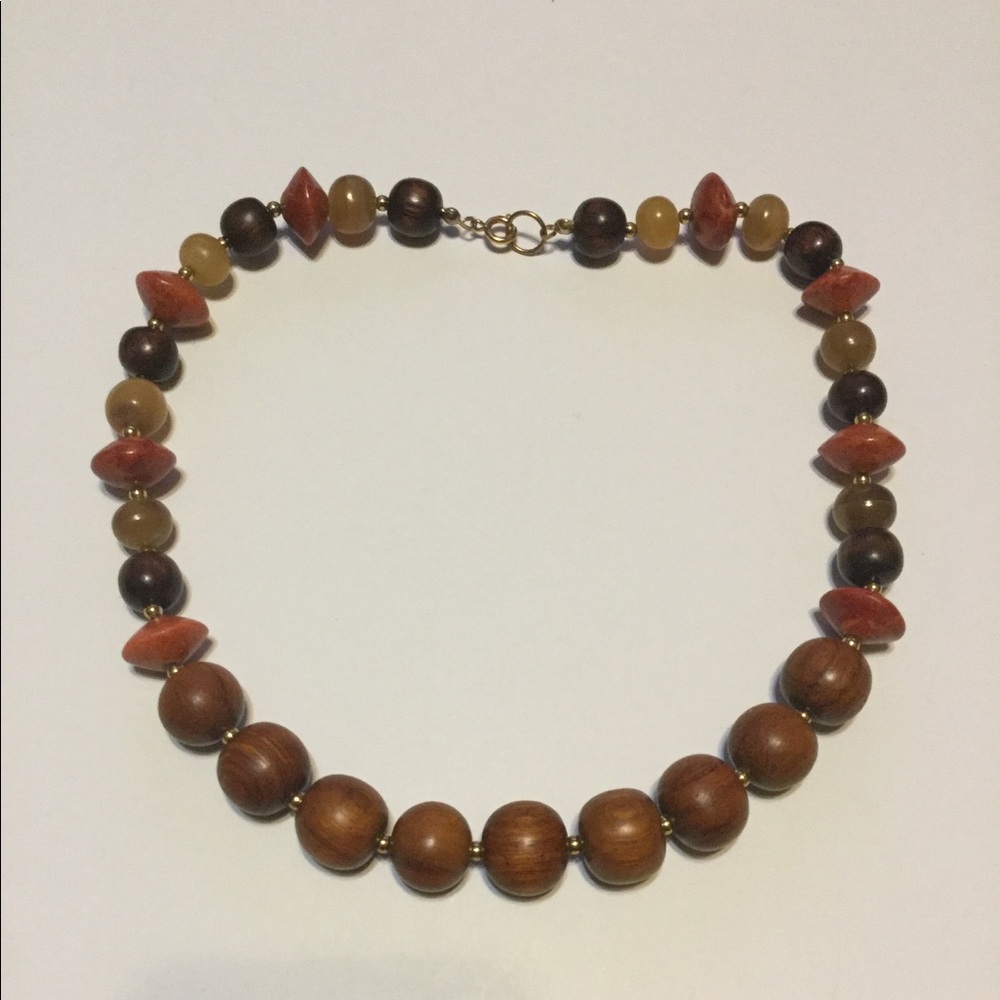 Vntage Safilo Group Demi Amber 18” Choker Necklace